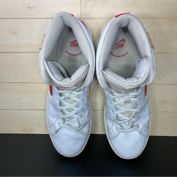 Nike Court Royale 2 Mid White Red Men's Size 9.5 Shoes Sneakers CQ9179-101 - Picture 9 of 11